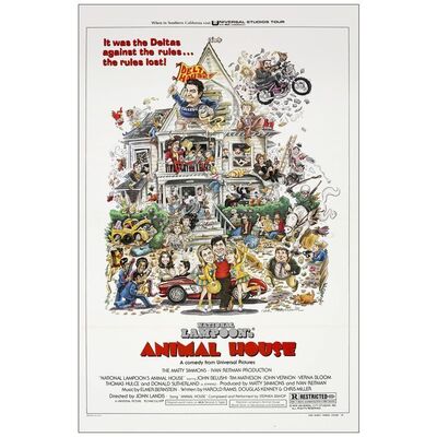 Lot # 967: ANIMAL HOUSE - One-Sheet (27" x 41"); Style B; Near Mint Folded