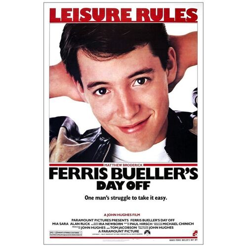 Lot # 970: FERRIS BUELLER'S DAY OFF - One-Sheet (27" x 41"); Mint Rolled