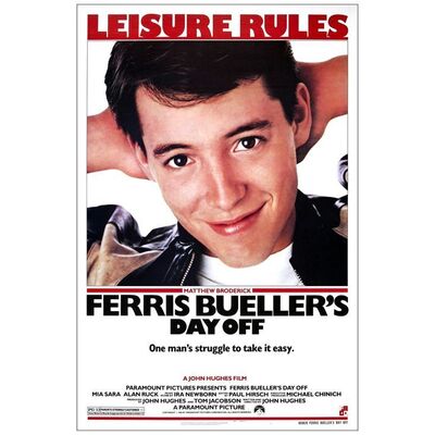 Lot # 970: FERRIS BUELLER'S DAY OFF - One-Sheet (27" x 41"); Mint Rolled