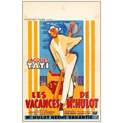 Lot # 978: MONSIEUR HULOT'S HOLIDAY - Belgian (14.5" x 22"); Very Fine- Folded