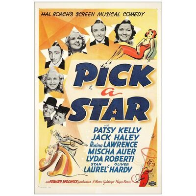 Lot # 981: PICK A STAR - One-Sheet (27" x 41"); Fine+ on Linen