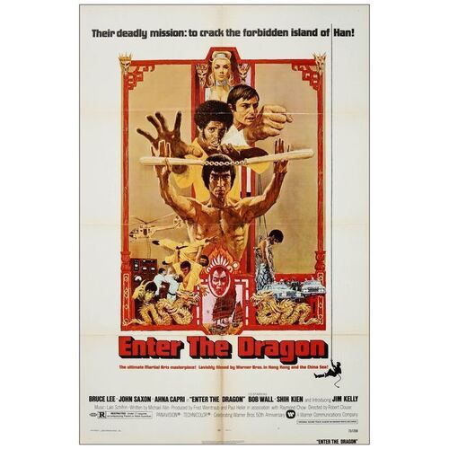 Lot # 989: ENTER THE DRAGON - One-Sheet (27" x 41"); Very Fine Folded