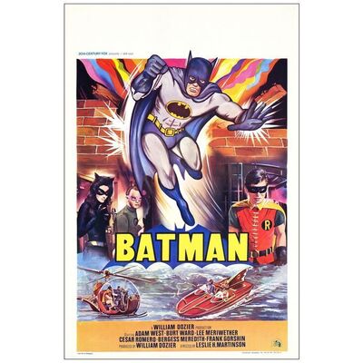 Lot # 991: BATMAN - Belgian (14.25" x 21.75"); Very Fine+ Rolled