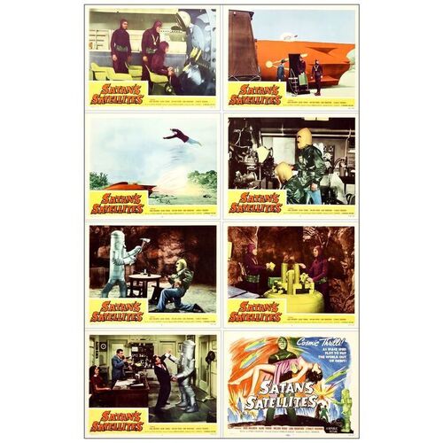 Lot # 997: SATAN'S SATELLITES - Lobby Card Set (8) (11" x 14"); Mint