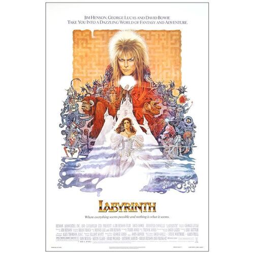 Lot # 1014: LABYRINTH - One-Sheet (27" x 41"); Very Fine+ Rolled