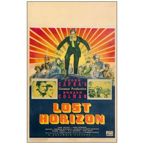 Lot # 1015: LOST HORIZON - Window Card (14" x 22"); Good