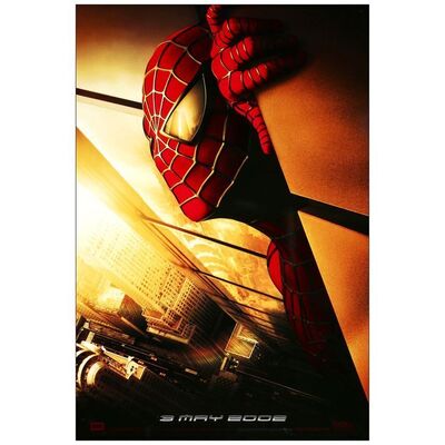 Lot # 1017: SPIDER-MAN - One-Sheet, DS (27" x 39.75"); Advance Twin Towers Style; Very Fine+ Rolled