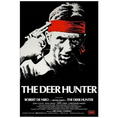 Lot # 1023: THE DEER HUNTER - British One-Sheet (27" x 40"); Near Mint on Linen