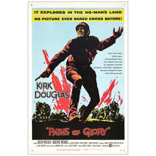 Lot # 1028: PATHS OF GLORY - One-Sheet (27" x 41"); Fine- on Linen