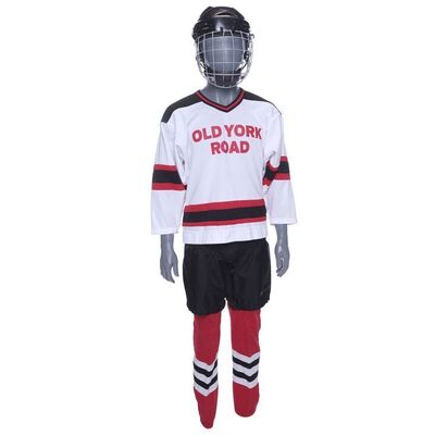 Lot # 8: Adam Goldberg's (as played by Sean Giambrone) Hockey Uniform with Stunt Helmet