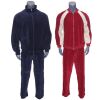 Lot # 19: Albert "Pops" Solomon (as played by George Segal) Pair of Red and Dark Blue Track Suits