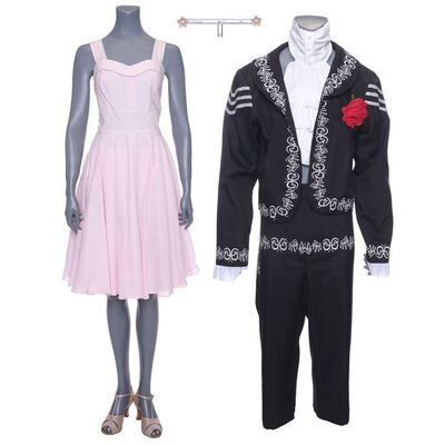 Lot # 29: Erica Goldberg's Stunt Dancing Dress with Mariachi Costume