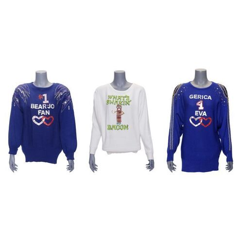 Lot # 51: Set of Three Beverly Goldberg's (as played by Wendi McLendon-Covey) Sweaters