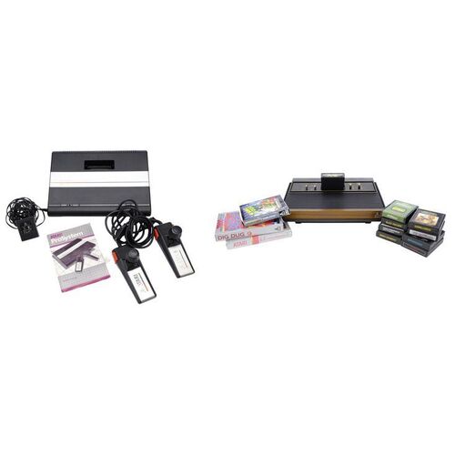 Lot # 83: Atari 7800 and 2600 Video Game Systems with Video Games