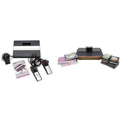 Lot # 83: Atari 7800 and 2600 Video Game Systems with Video Games