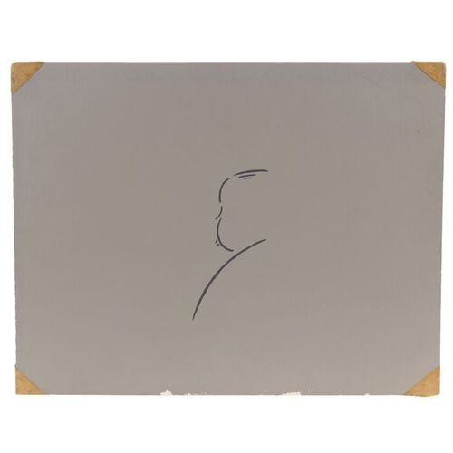 Lot #6 - Hand-Drawn Opening Title Art Silhouette ### ALFRED HITCHCOCK PRESENTS (1955-1965)