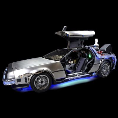 Lot #28: BACK TO THE FUTURE TRILOGY (1985-1990) - Light-Up Full-Size DeLorean Time Machine Replica Used at Official Universal Studios Promotional Events