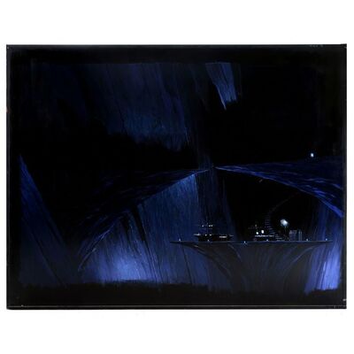Lot #35 - Hand-Painted Bill Mather Bat Cave Matte Painting ### BATMAN RETURNS (1992)
