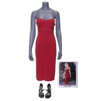 Lot #41 - Number Six's (Tricia Helfer) Red Dress Costume ### BATTLESTAR GALACTICA (2003)