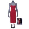 Lot #41 - Number Six's (Tricia Helfer) Red Dress Costume ### BATTLESTAR GALACTICA (2003)