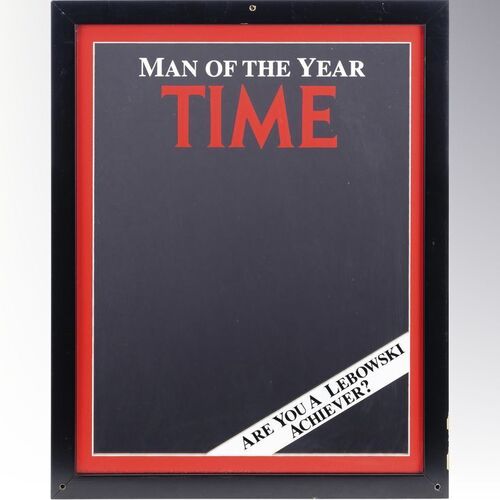 Lot #60 - The Big Lebowski's (David Huddleston) Framed Time Man of the Year Mirror ### BIG LEBOWSKI, THE (1998)