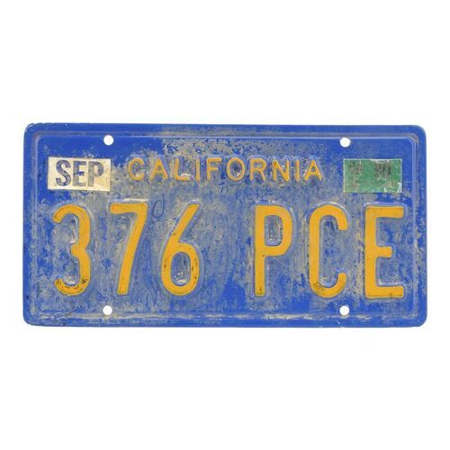 Lot #63 - The Dude's (Jeff Bridges) License Plate ### BIG LEBOWSKI, THE (1998)