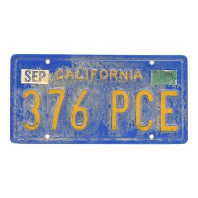 Lot #63 - The Dude's (Jeff Bridges) License Plate ### BIG LEBOWSKI, THE (1998)