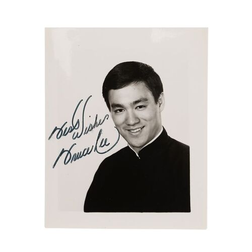 Lot #90 - Bruce Lee-Autographed Promotional Photo ### GREEN HORNET, THE (1966-1967)