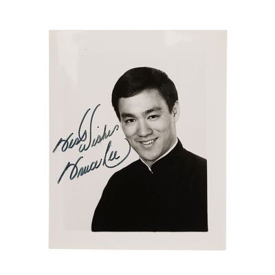 Lot #90 - Bruce Lee-Autographed Promotional Photo ### GREEN HORNET, THE (1966-1967)