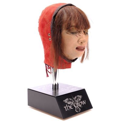 Lot #106 - Bai Ling-Autographed Screen-Matched Light-Up SFX Blinded Myca Head Display ### CROW, THE (1994)