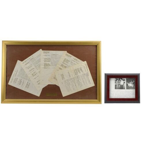 Lot #117 - Disneyland Grand Opening Commercial Scripts and Handwritten Note ### DISNEYLAND PARK
