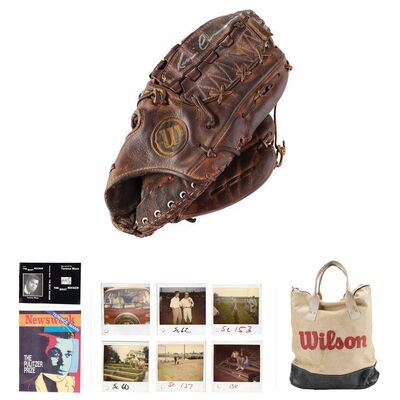 Lot #135 - Kevin Costner-Autographed Screen-Matched Ray Kinsella Baseball Glove and Related Materials ### FIELD OF DREAMS (1989)