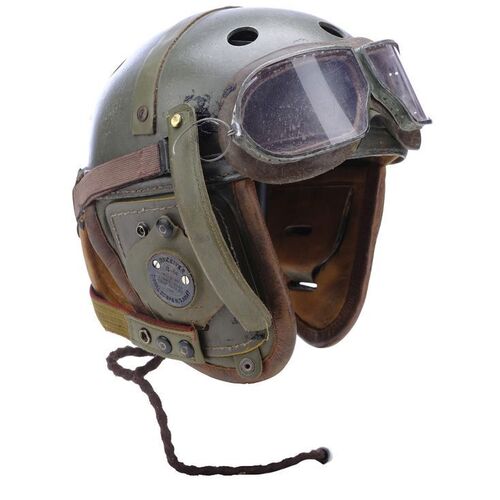 Lot #154 - Don "Wardaddy" Collier's (Brad Pitt) Tank Helmet with Goggles ### FURY (2014)