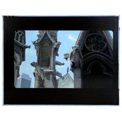 Lot #201 - Hand-Painted Brian Flora St. Agnes Cathedral Gargoyles Matte Painting ### GREMLINS 2: THE NEW BATCH (1990)