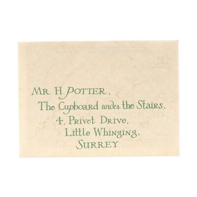 Lot #208 - Harry Potter's (Daniel Radcliffe) Hogwarts Acceptance Letter with Wax Seal ### HARRY POTTER AND THE SORCERER'S STONE (2001)