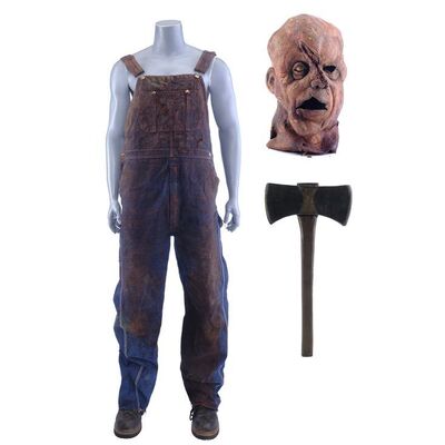 Lot #211 - Victor Crowley's (Kane Hodder) Costume, Mask, and Hatchet ### HATCHET (2006) / HATCHET III (2013)