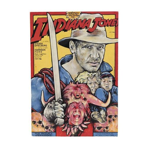 Lot #227 - William Plumb Collection: Hand-Painted Witold Dybowski Polish Poster Artwork ### INDIANA JONES AND THE TEMPLE OF DOOM (1984)