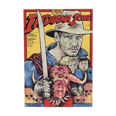 Lot #227 - William Plumb Collection: Hand-Painted Witold Dybowski Polish Poster Artwork ### INDIANA JONES AND THE TEMPLE OF DOOM (1984)