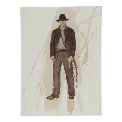 Lot #232 - Bernie Pollack Collection: Hand-Painted Lois DeArmond Illustration of Bernie Pollack's Iconic Indiana Jones (Harrison Ford) Costume Design ### INDIANA JONES AND THE KINGDOM OF THE CRYSTAL SKULL (2008)