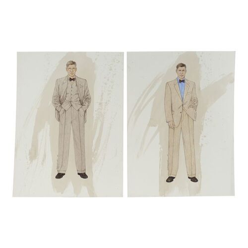 Lot #235 - Bernie Pollack Collection: Pair of Hand-Painted Lois DeArmond Professor Jones (Harrison Ford) Costume Design Illustrations ### INDIANA JONES AND THE KINGDOM OF THE CRYSTAL SKULL (2008)