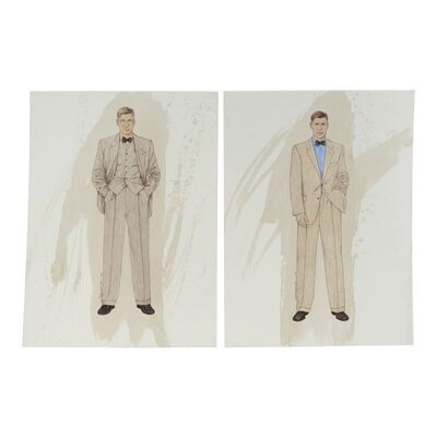 Lot #235 - Bernie Pollack Collection: Pair of Hand-Painted Lois DeArmond Professor Jones (Harrison Ford) Costume Design Illustrations ### INDIANA JONES AND THE KINGDOM OF THE CRYSTAL SKULL (2008)