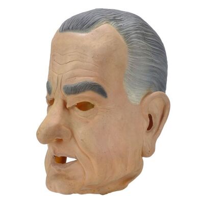 Lot #317 - Grommet's (Bojesse Christopher) Lyndon B. Johnson Mask ### POINT BREAK (1991)