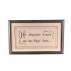 Lot #345 - Warden Norton's (Bob Gunton) Screen-Matched Framed Sampler ### SHAWSHANK REDEMPTION, THE (1994)