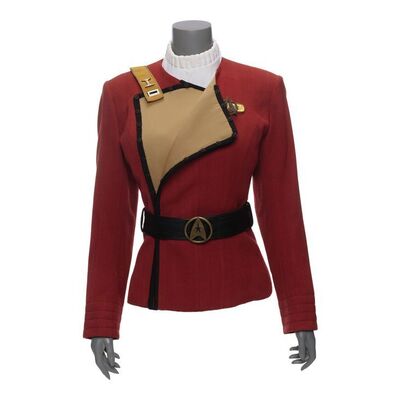 Lot #364 - Lieutenant Rank Operations Division Starfleet Female Maroon Uniform Jacket with Command Division Undershirt ### STAR TREK: GENERATIONS (1994)