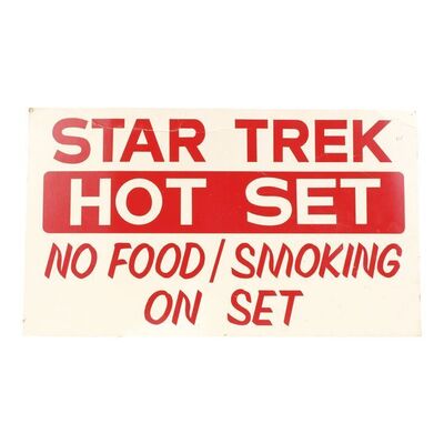 Lot #370 - "Hot Set" Sign ### STAR TREK: THE ORIGINAL SERIES (TV SERIES, 1966-1969)
