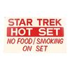 Lot #370 - "Hot Set" Sign ### STAR TREK: THE ORIGINAL SERIES (TV SERIES, 1966-1969)