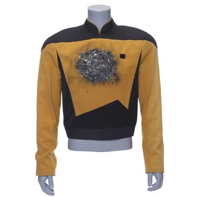 Lot #375 - Data's (Brent Spiner) Screen-Matched Distressed Starfleet Uniform Jacket ### STAR TREK: THE NEXT GENERATION (TV SERIES, 1987-1994)