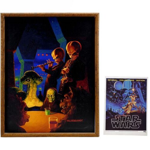 Lot #406 - Framed Hand-Painted Hildebrandt Brothers 1977 Collectors Edition Magazine Cantina Painting ### STAR WARS: A NEW HOPE (1977)