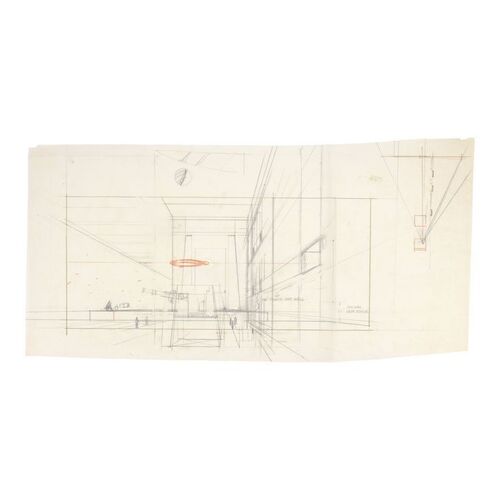 Lot #413 - Hand-Drawn Ralph McQuarrie "Death Star Docking Trench #2" Matte Concept Sketch ### STAR WARS: A NEW HOPE (1977)