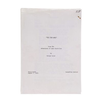 Lot #416 - Production-Made Third Draft Screenplay Copy ### STAR WARS: A NEW HOPE (1977)